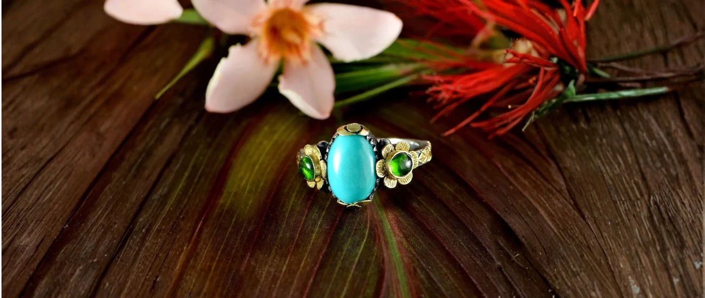 The Ocean Turquoise Tourmaline Ring