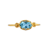 Grecian Gold Aquamarine Stacking Ring