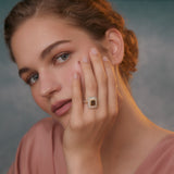 Dravite Brown Tourmaline Diamond Loren Ring