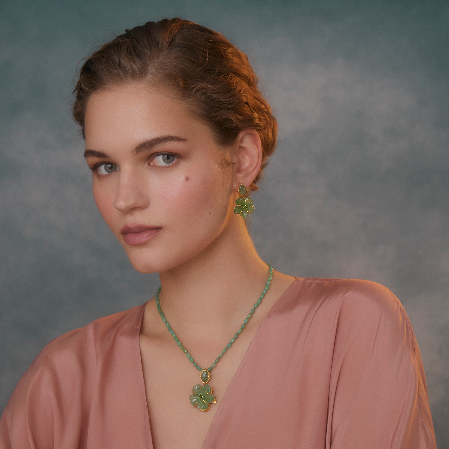 The Rosa Strawberry Onyx Dangle Earrings
