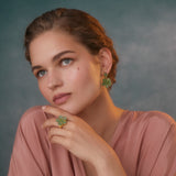 The Rosa Strawberry Onyx Dangle Earrings