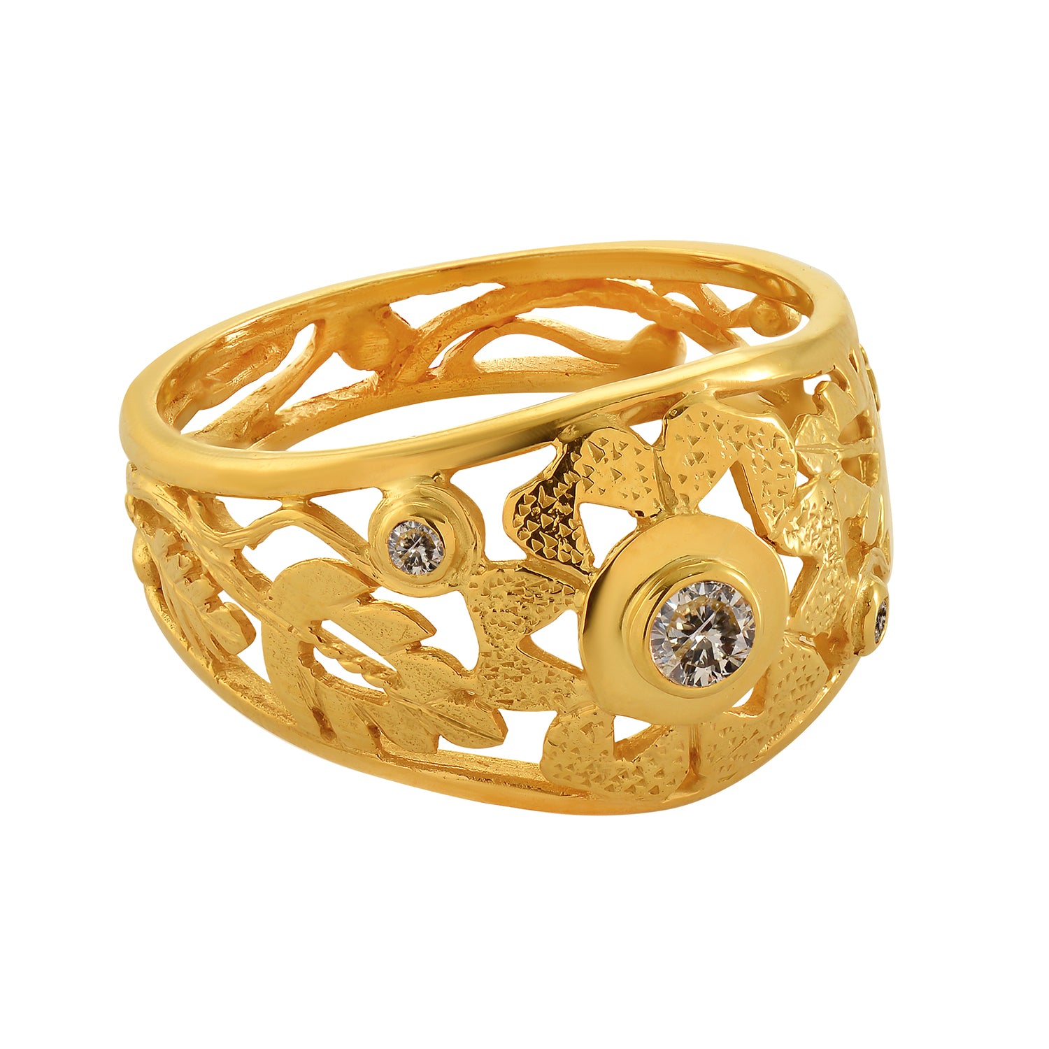 The Adore Gold Diamond Ring