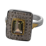 Dravite Brown Tourmaline Diamond Loren Ring