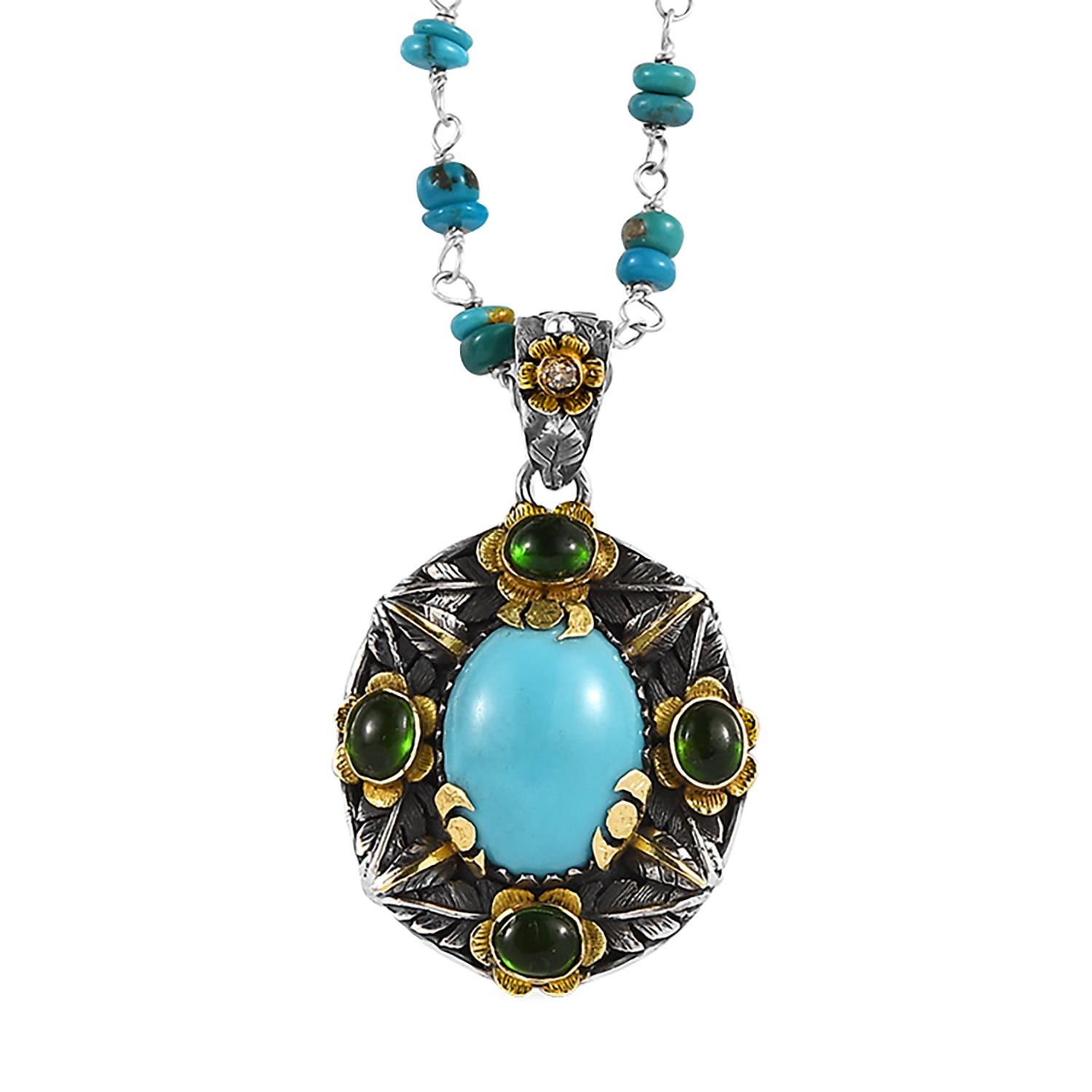 The Ocean Turquoise Tourmaline Pendant