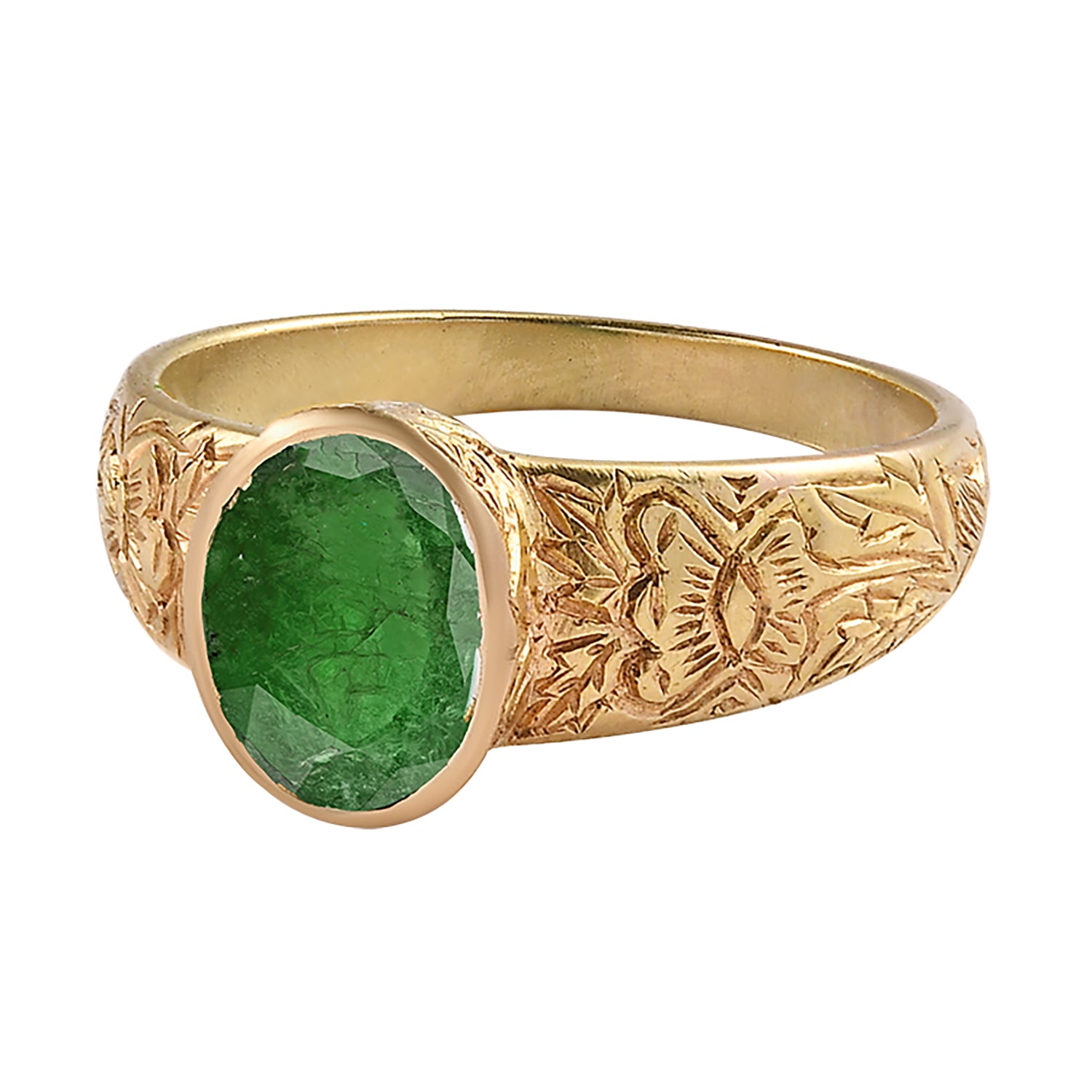 Emerald Gold Orla Ring