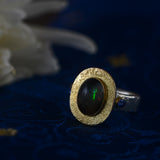 Beau Opal Sapphire Cabochon Ring