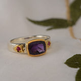 Bathsheba Amethyst Ruby Ring