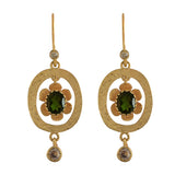 Dolly Tourmaline Diamond Gold Dangle Earrings
