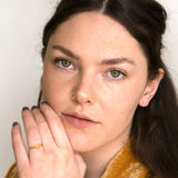 Grecian Gold Yellow Sapphire Stacking Ring