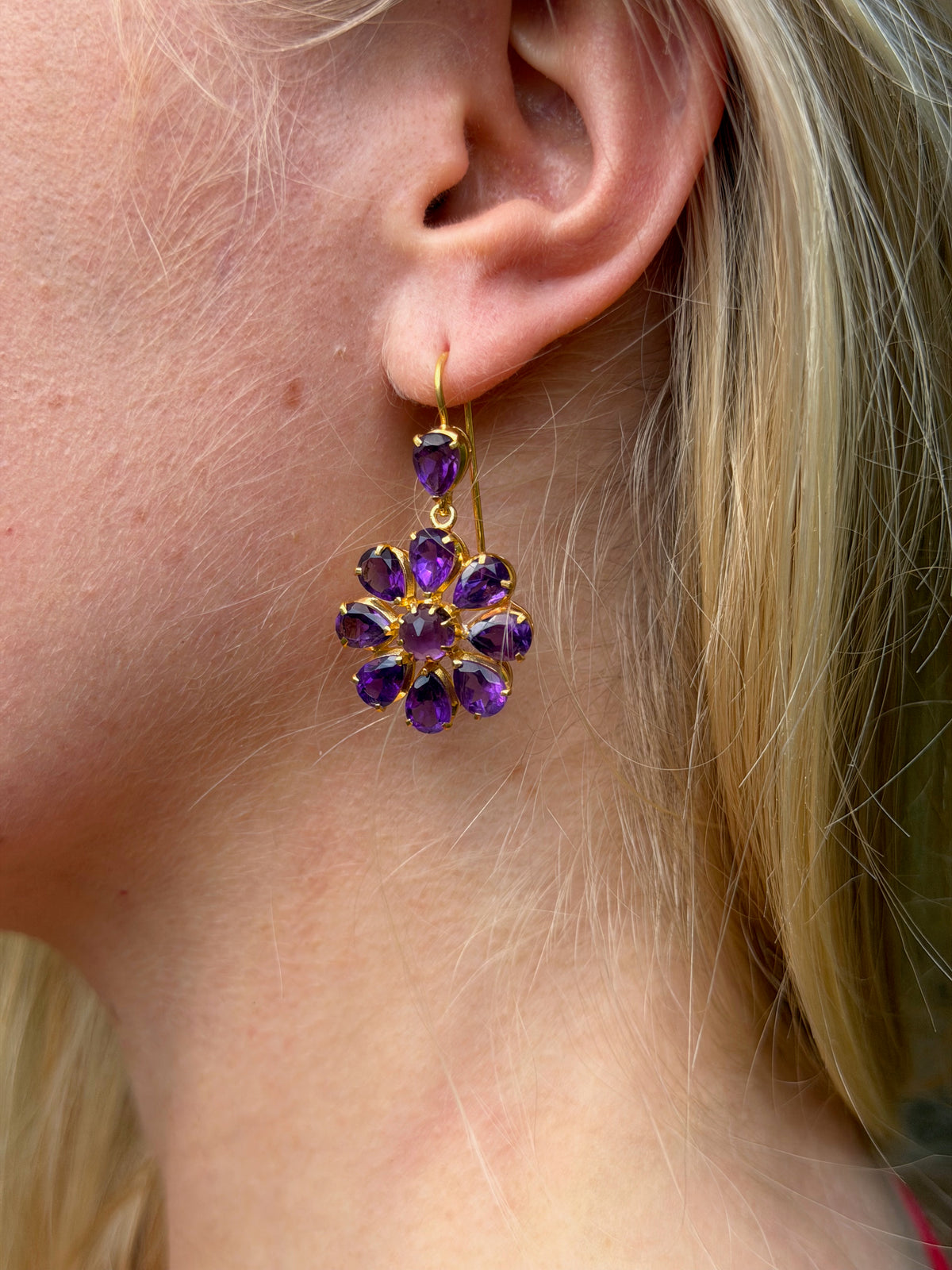 Boston Amethyst Dangle Earrings