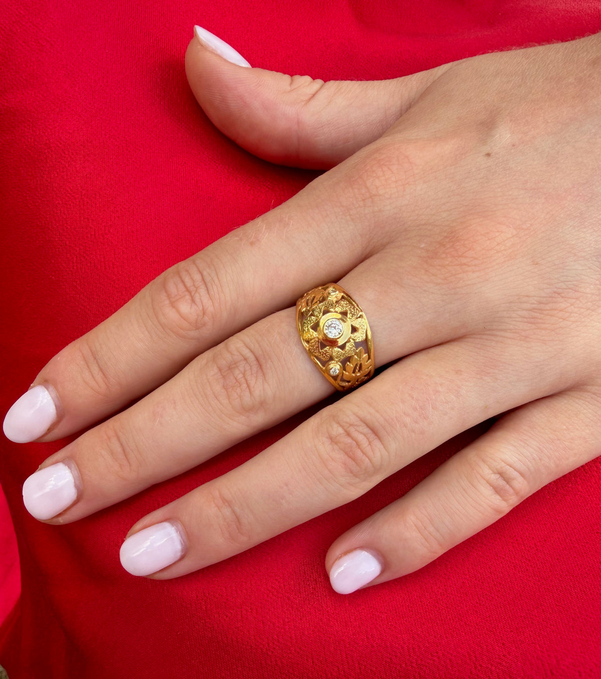 The Adore Gold Diamond Ring
