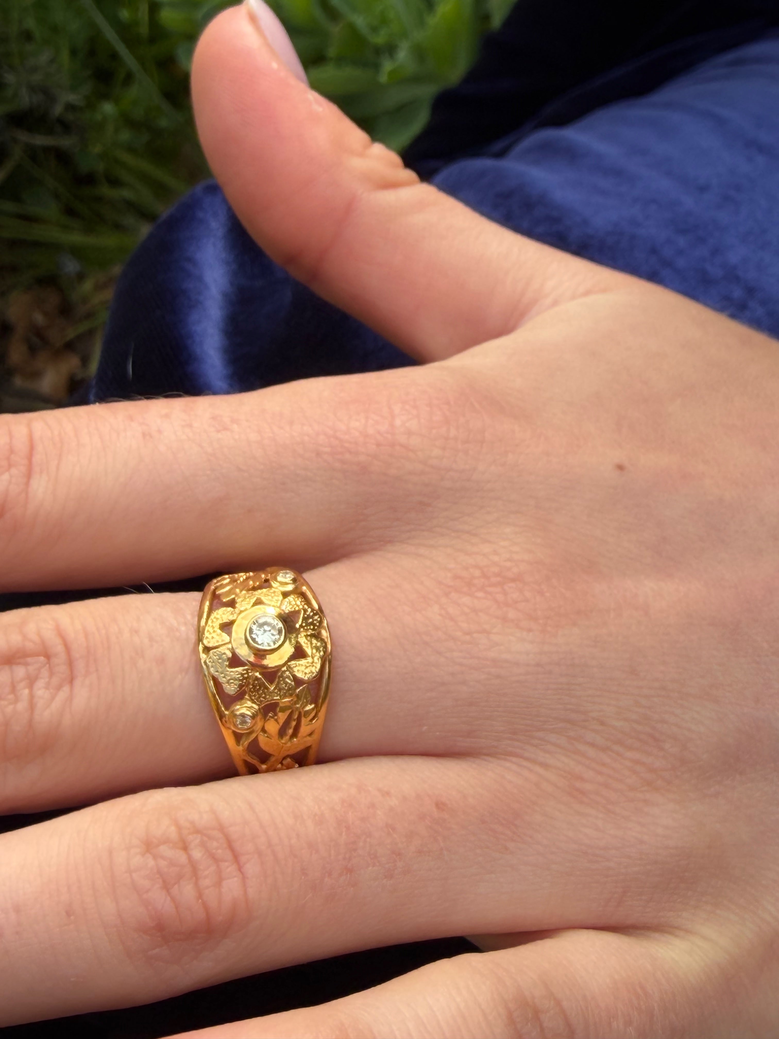 The Adore Gold Diamond Ring