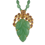 Tamarind Hand-Carved Chrysoprase Pendant
