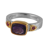 Bathsheba Amethyst Ruby Ring