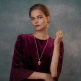 Tallulah Pink Opal Ruby Teardrop Pendant_1