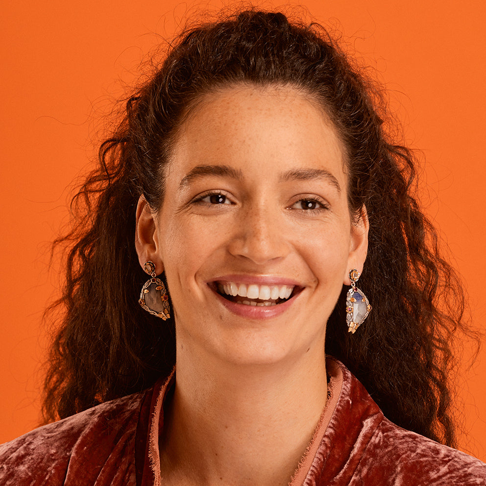 The Madonna Sapphire Diamond and Tourmaline Earrings