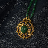 Bali Chrysoprase Enamel Pendant