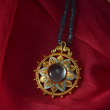 Bali Aquamarine Enamel Pendant