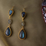 Lola Labradorite Teardrop Earrings