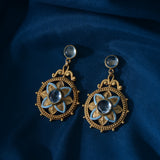 Bali Aquamarine Enamel Earrings
