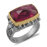 Blush Tourmaline Diamond Dress Ring