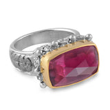 Blush Tourmaline Diamond Dress Ring