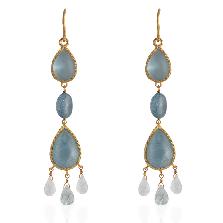 Lola Aquamarine Drop Earrings
