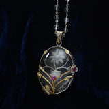 Luz Crystal Ruby Diamond Butterfly Pendant