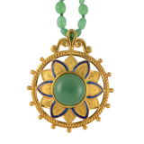 Bali Chrysoprase Enamel Pendant