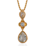 Lola Green Amethyst Aquamarine Pendant