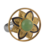 Bali Chrysoprase Enamel Ring
