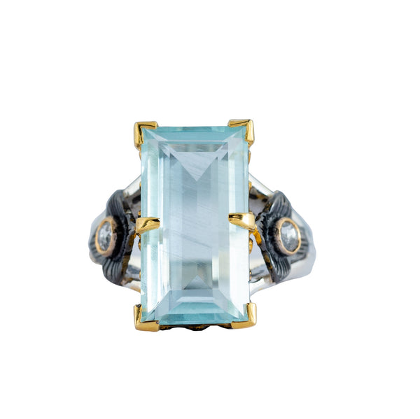 Taylor Aquamarine Diamond Ring