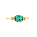 Grecian Gold Emerald Stacking Ring