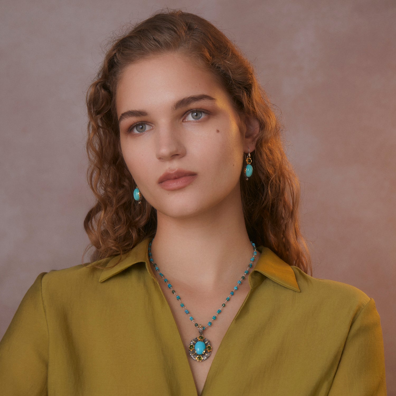 The Ocean Turquoise Tourmaline Earrings