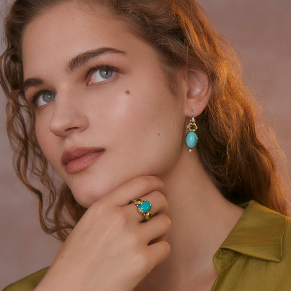 The Ocean Turquoise Tourmaline Ring