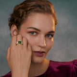 The Baroque Emerald Ring