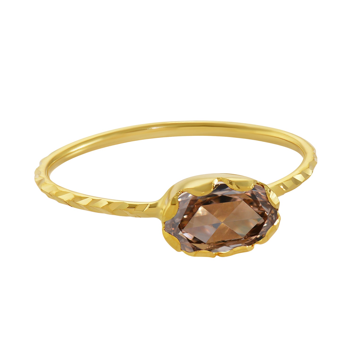 Grecian Gold Pink Diamond Ring