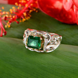 The Baroque Emerald Ring