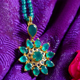 Stella Green Onyx Iolite Statement Pendant