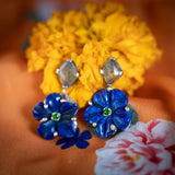 The Rosa Lapis Lazuli Dangle Earrings