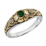 The Emerald Diamond Gold Mini Flower Ring