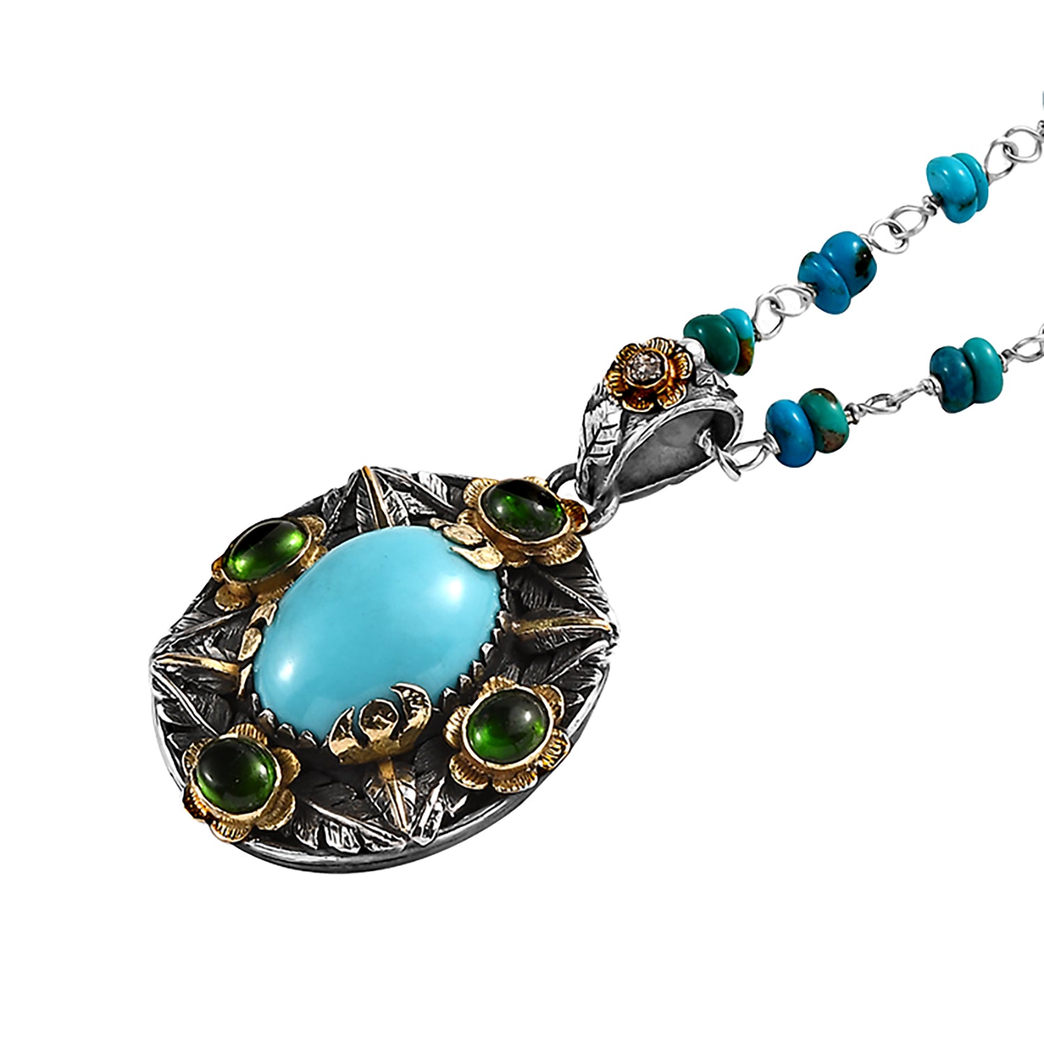 The Ocean Turquoise Tourmaline Pendant