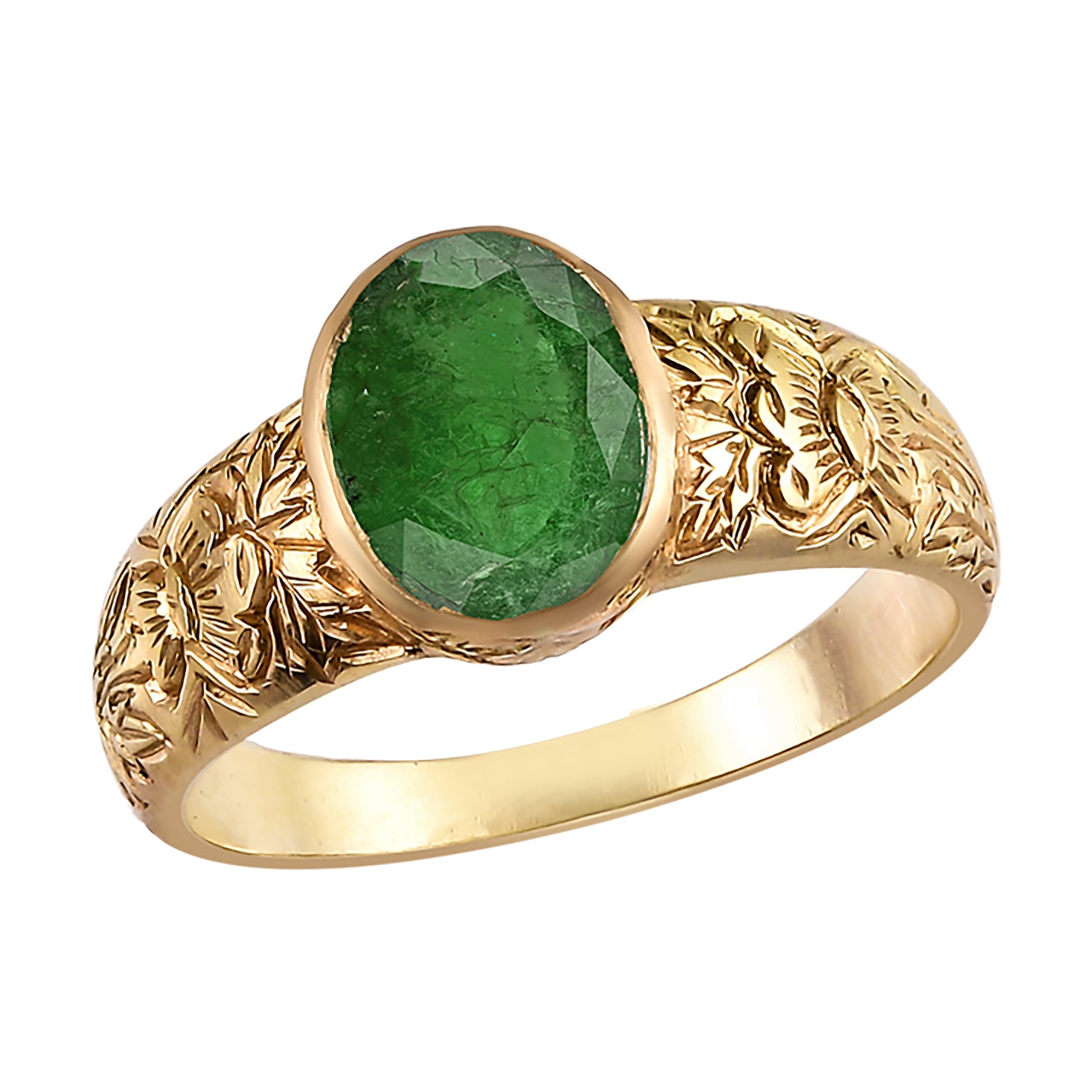 Emerald Gold Orla Ring