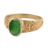 Emerald Gold Orla Mughal Art Ring
