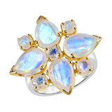 Tallulah Moonstone Labradorite Ring