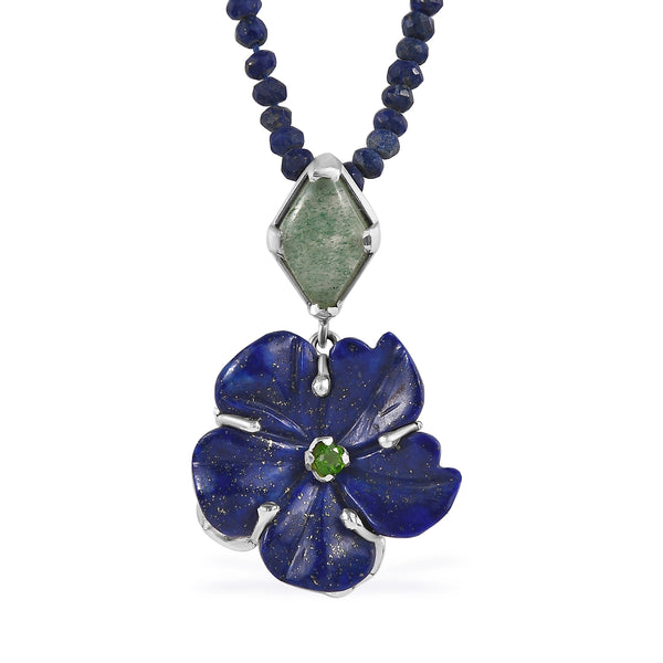 The Rosa Lapis Lazuli Pendant.