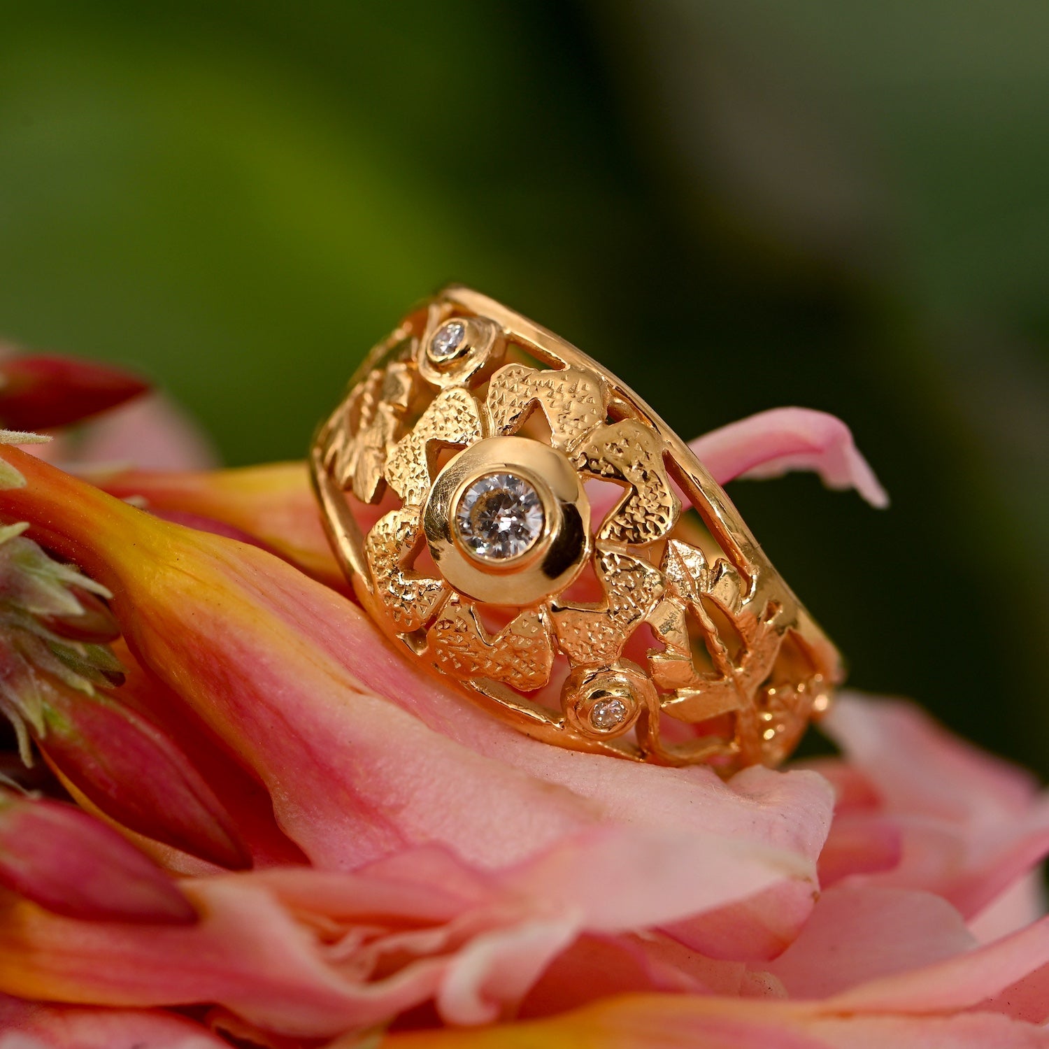 The Adore Gold Diamond Ring