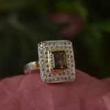 Dravite Brown Tourmaline Diamond Loren Ring