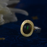 Beau Opal Sappphire Cabochon Ring