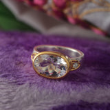 Bathsheba Crystal Aquamarine Ring